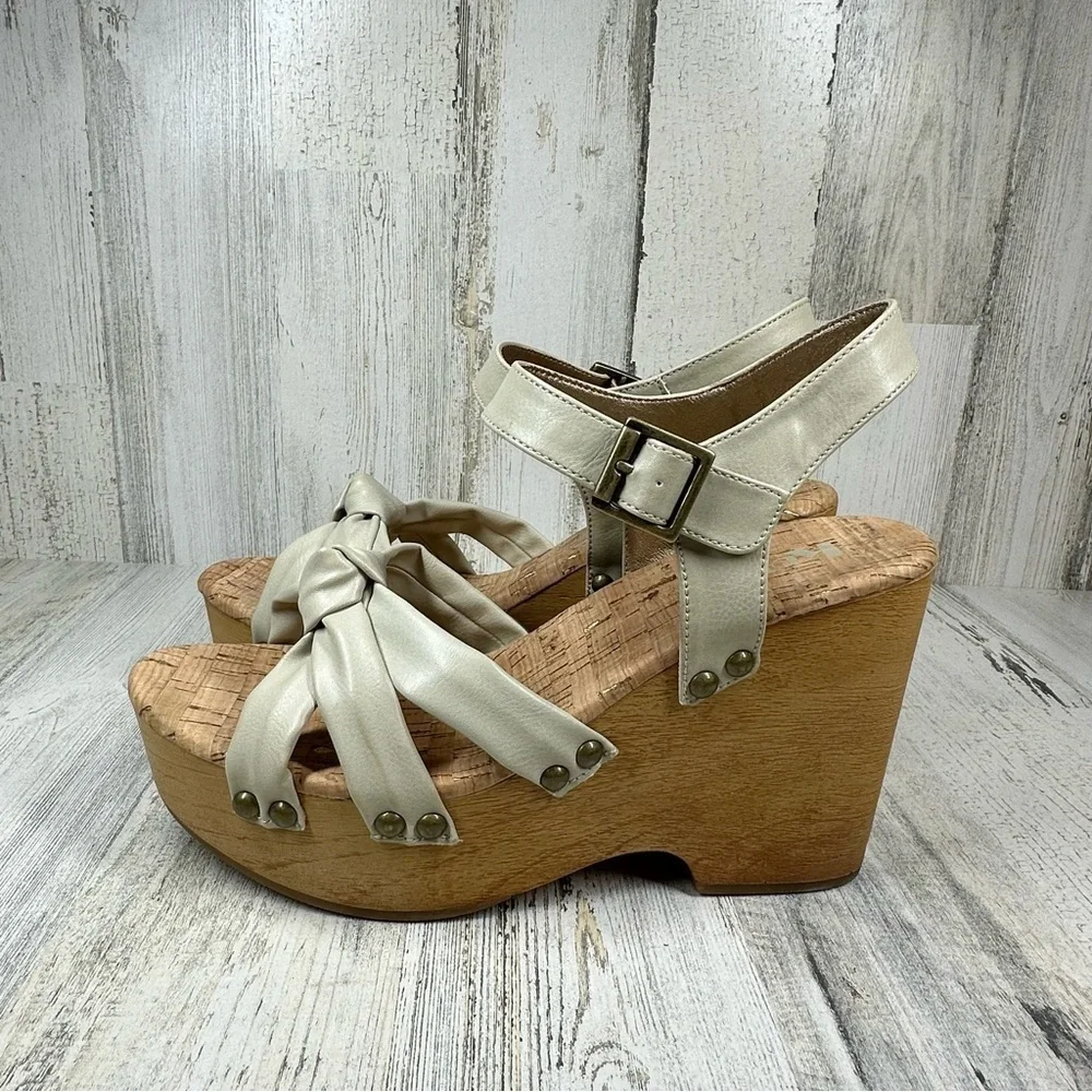 Korks Wedge‎ Sandal Women's 10 Dawson Women's Sandal Faux Leather Platform